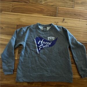 Gray TCU Horned Frogs Sweatshirt